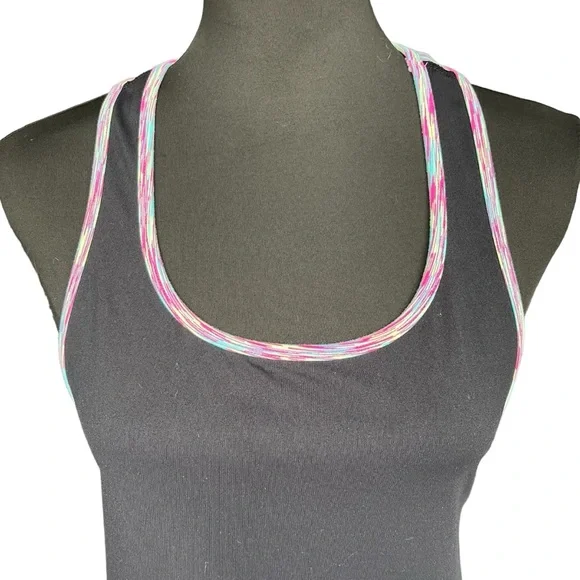 Tonic Active Black/Pink-Multi Racer Back Tank (M) - Picture 4 of 12